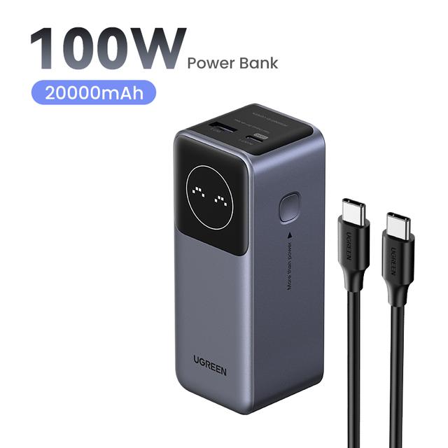 Портативный внешний аккумулятор UGREEN Nexode Mini 100 Вт 20000 mAh